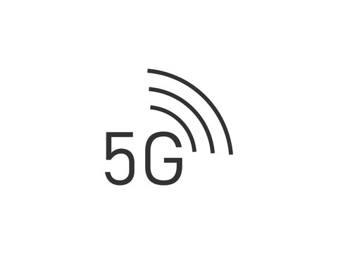 5g, wireless icon. Vector illustration, flat design.