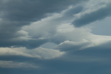 View from the The Terrazza Mascagni  a belvedere toward the sea in Livorno Italy - 2011