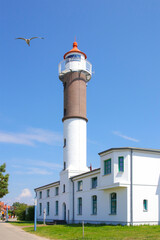 The lighthouse of Timmendorf,  baltic sea island Poel, Germany