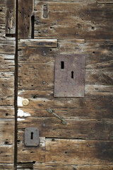 Houses in Livorno on the Ligurian Sea on the western coast of Tuscany, Italy