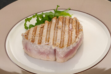 Grilled tuna steak