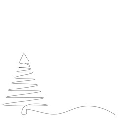 Fototapeta premium Christmas tree background. Vector illustration