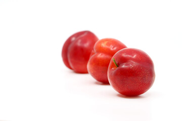 fresh and delicious plums