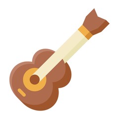 birthday or new born baby related guitar for music vectors in flat style,