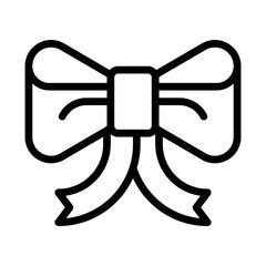 birthday related decoration ribbon or bow vectors in lineal style,