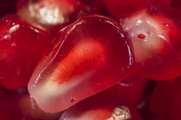 Pomegranate seeds сlose-up