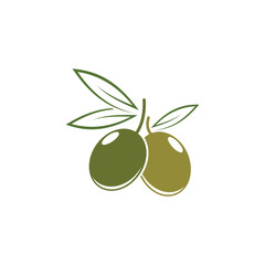 Olive logo template vector icon illustration