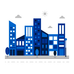 Vector building concept illustration