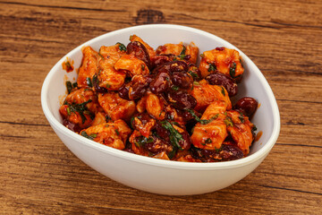 Roasted Chicken breast with bean