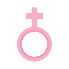 baby shower related female or girl gender sign vector in flat style,