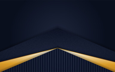 Luxury navy blue background with line gold