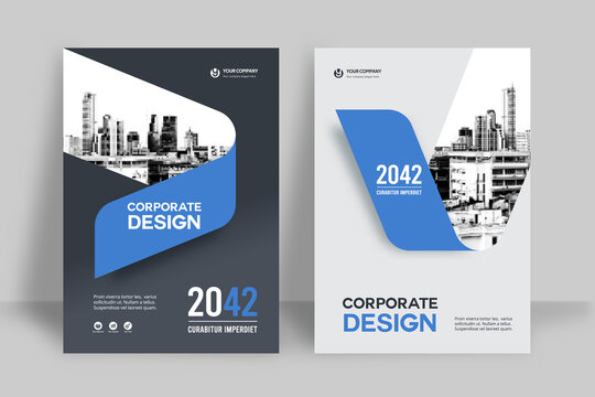 City Background Business Book Cover Design Template