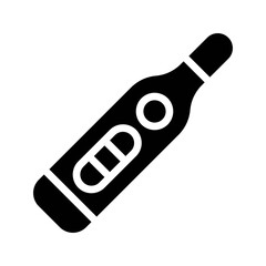 baby shower related medical thermometer for baby temperature check vector in solid design,