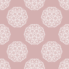Orient vector classic pattern. Seamless abstract background with vintage white elements. Orient background. Ornament for wallpaper and packaging