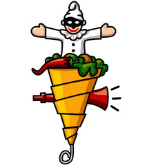 Pulcinella traditional toy