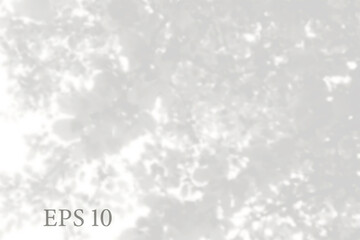 Transparent natural tree branches shadow. Light effect overlay. Mesh grid. Presentation your design card, poster, stories Photo realistic illustration