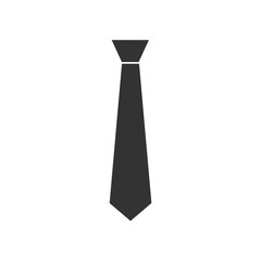 The tie icon. Necktie sing icon. Flat symbol vector