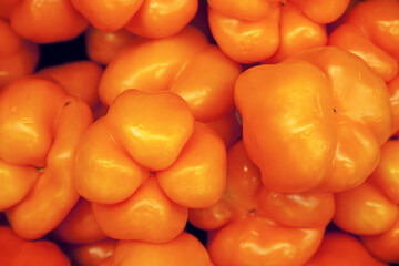 Close-up of orange bell pepper