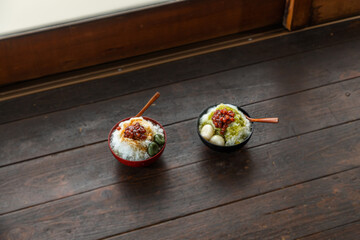 アジアのかき氷　Shaved ice that Asian fruit