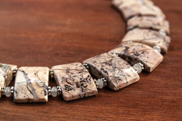 necklace made of Ural Jasper
