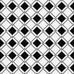 Seamless abstract geometric pattern of tile. With elements of weave and rhombuses.