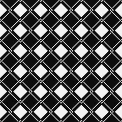 Seamless abstract geometric pattern of tile. With elements of weave and rhombuses.