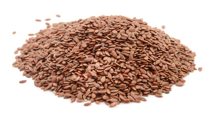 Flax seeds heap.