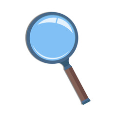 magnifying glass. vector illustration in flat design