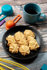 butter cookies homemade in dish