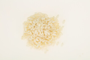 Raw Arborio rice for Risotto