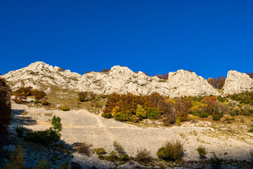 French countryside. Col de Rousset. View of the heights of the Vercors, France