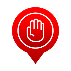 Obraz premium stop hand sign