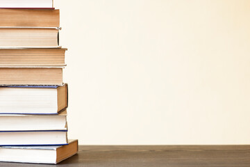 stack of old books