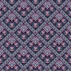 Vector nature patch pattern. Mosaic background