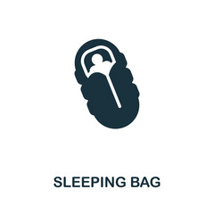 Sleeping Bag icon. Simple element from well sleep collection. Creative Sleeping Bag icon for web design, templates, infographics and more