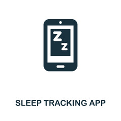 Sleep Tracking App icon. Simple element from well sleep collection. Creative Sleep Tracking App icon for web design, templates, infographics and more
