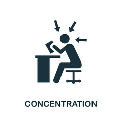 Concentration icon. Simple element from business management collection. Creative Concentration icon for web design, templates, infographics and more
