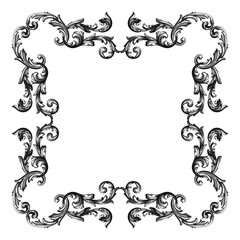 Classical baroque vector of vintage element for design. Decorative design element filigree calligraphy vector. You can use for wedding decoration of greeting card and laser cutting.