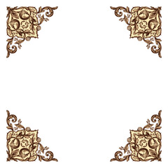 Classical baroque vector of vintage element for design. Decorative design element filigree calligraphy vector. You can use for wedding decoration of greeting card and laser cutting.