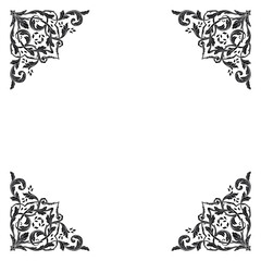 Classical baroque vector of vintage element for design. Decorative design element filigree calligraphy vector. You can use for wedding decoration of greeting card and laser cutting.