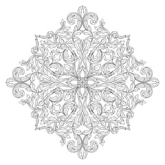 Classical baroque vector of vintage element for design. Decorative design element filigree calligraphy vector. You can use for wedding decoration of greeting card and laser cutting.
