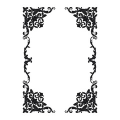 Classical baroque vector of vintage element for design. Decorative design element filigree calligraphy vector. You can use for wedding decoration of greeting card and laser cutting.