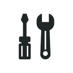 Wrench and screwdriver icon