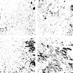 Distress grunge background textures vector