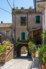Fototapeta na wymiar Scenic sight in the village of Castiglione in Teverina, Province of Viterbo, Lazio, Italy.