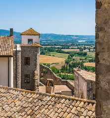 Scenic sight in the village of Castiglione in Teverina, Province of Viterbo, Lazio, Italy.