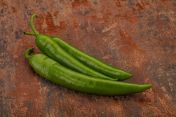 Ripe tasty spicy green pepper