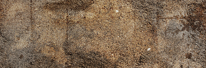 Panoramic background. Antique brown background with place for your text