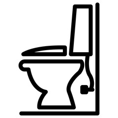 Bathroom water closet icon