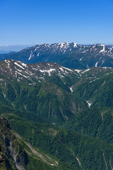 谷川岳から見た巻機山